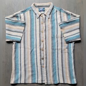 1980's Vintage Classic, Ocean Pacific OP Full Button Collar Shirt, 100% Cotton
